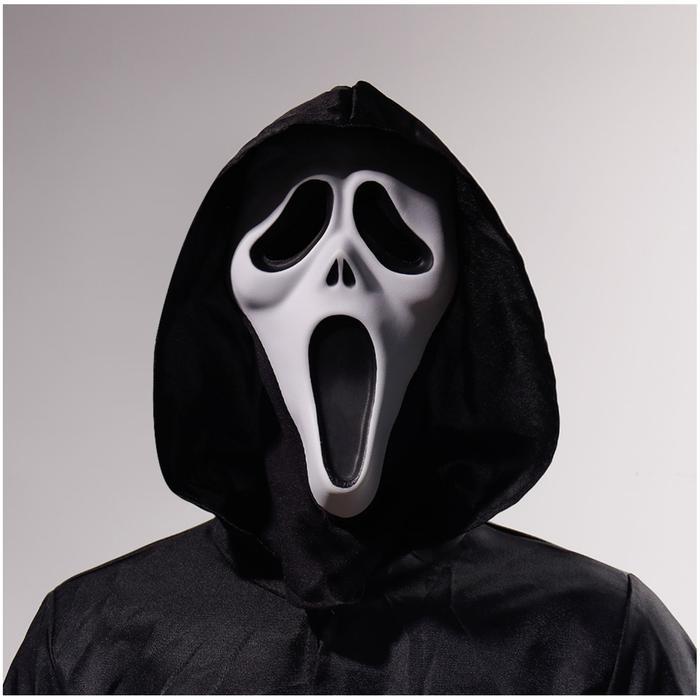 Costum Scream MXREA-003-6 3 pzas, 30x17x6cm Plástico PVC BlancoNegro Máscara Scream, ScreamMask