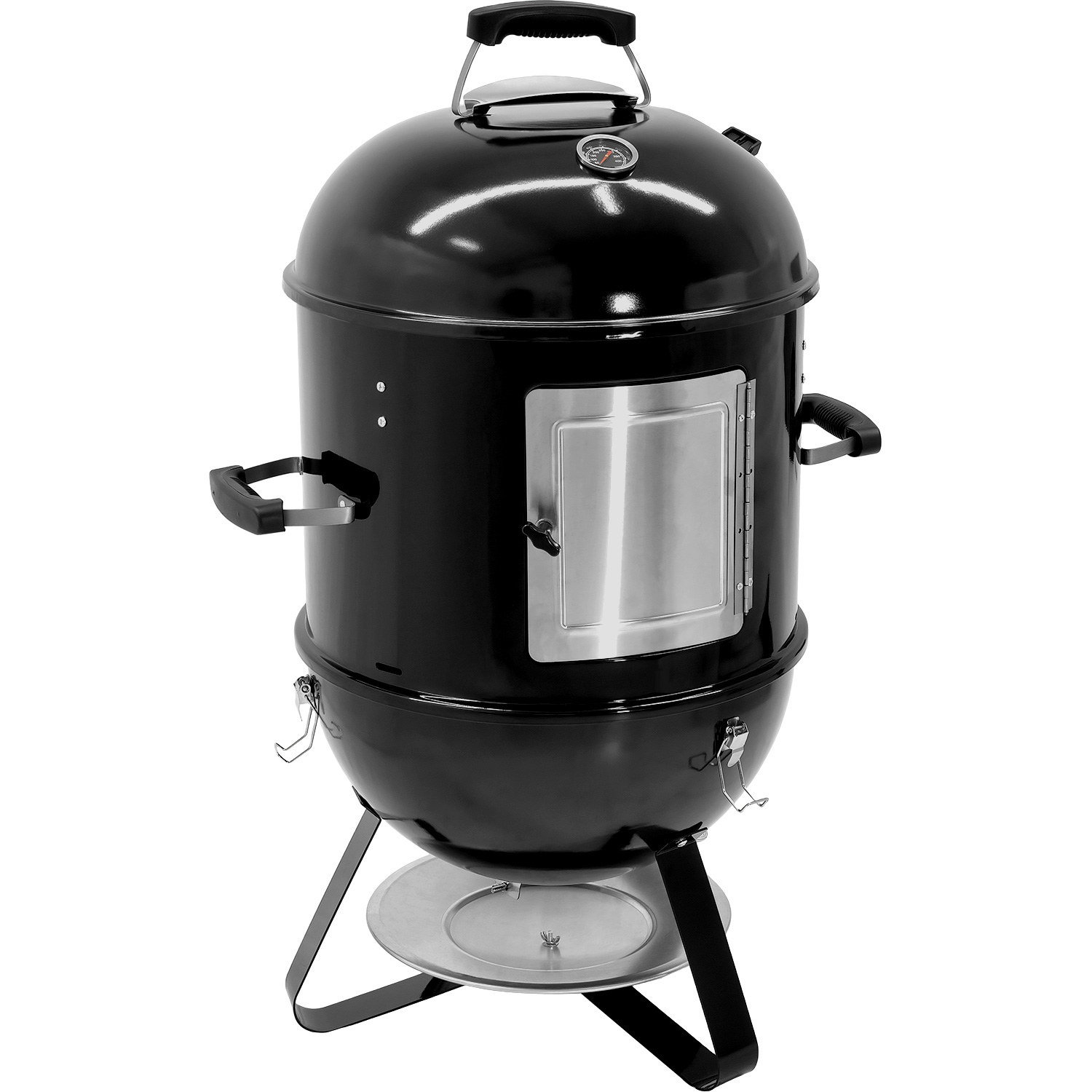 Asador Ahumador Tipo Bala 2 En 1 Carbon 2 Parrillas 20 .