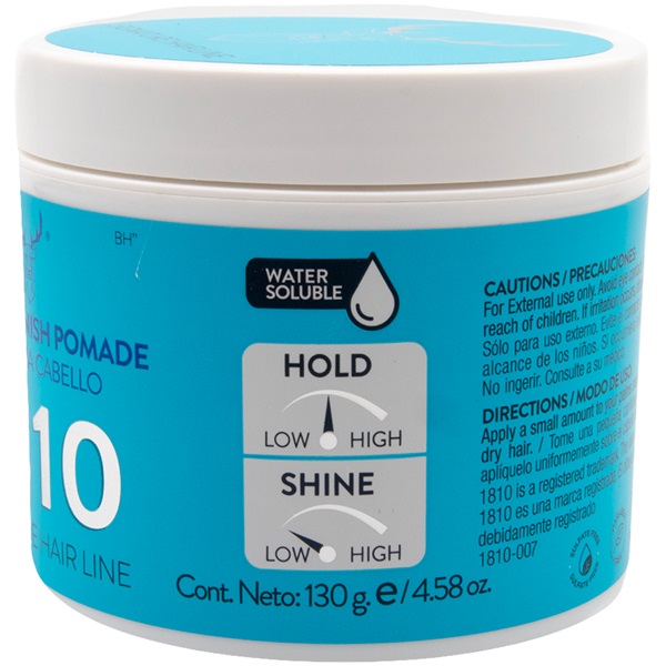 1810 NATURAL FINISH POMADE. CERA PARA CABELLO FIJACIÓN MEDIA BRILLO NATURAL. BASE AGUA.