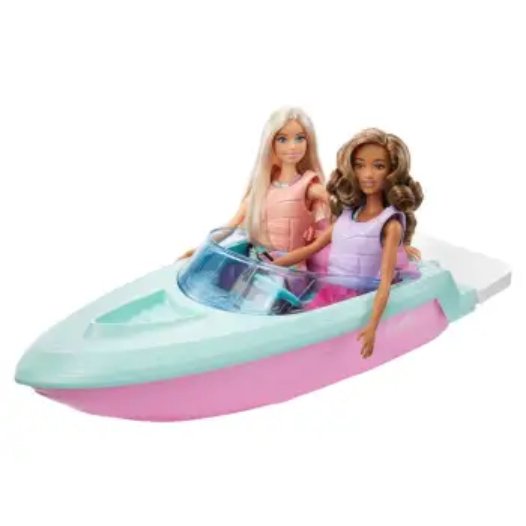 Set de Juego Paseo Amigas con Carrito Y Lancha Barbie SMS - ROSA