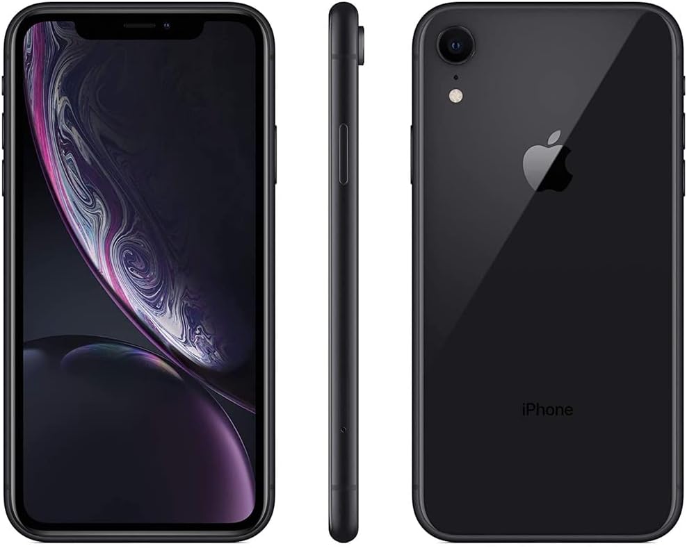  Apple iPhone XR, 64GB, Negro (Reacondicionado) 
