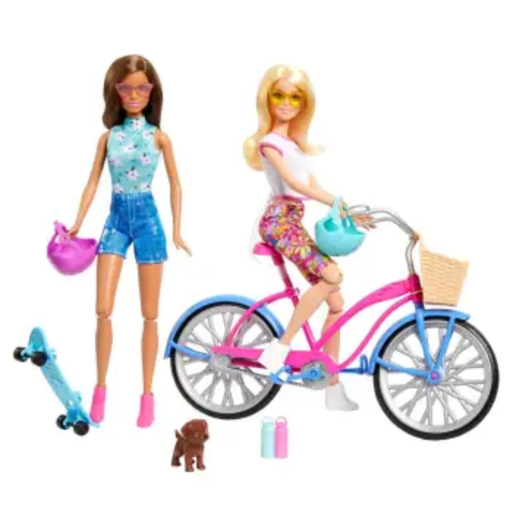 Barbie con su online bicicleta