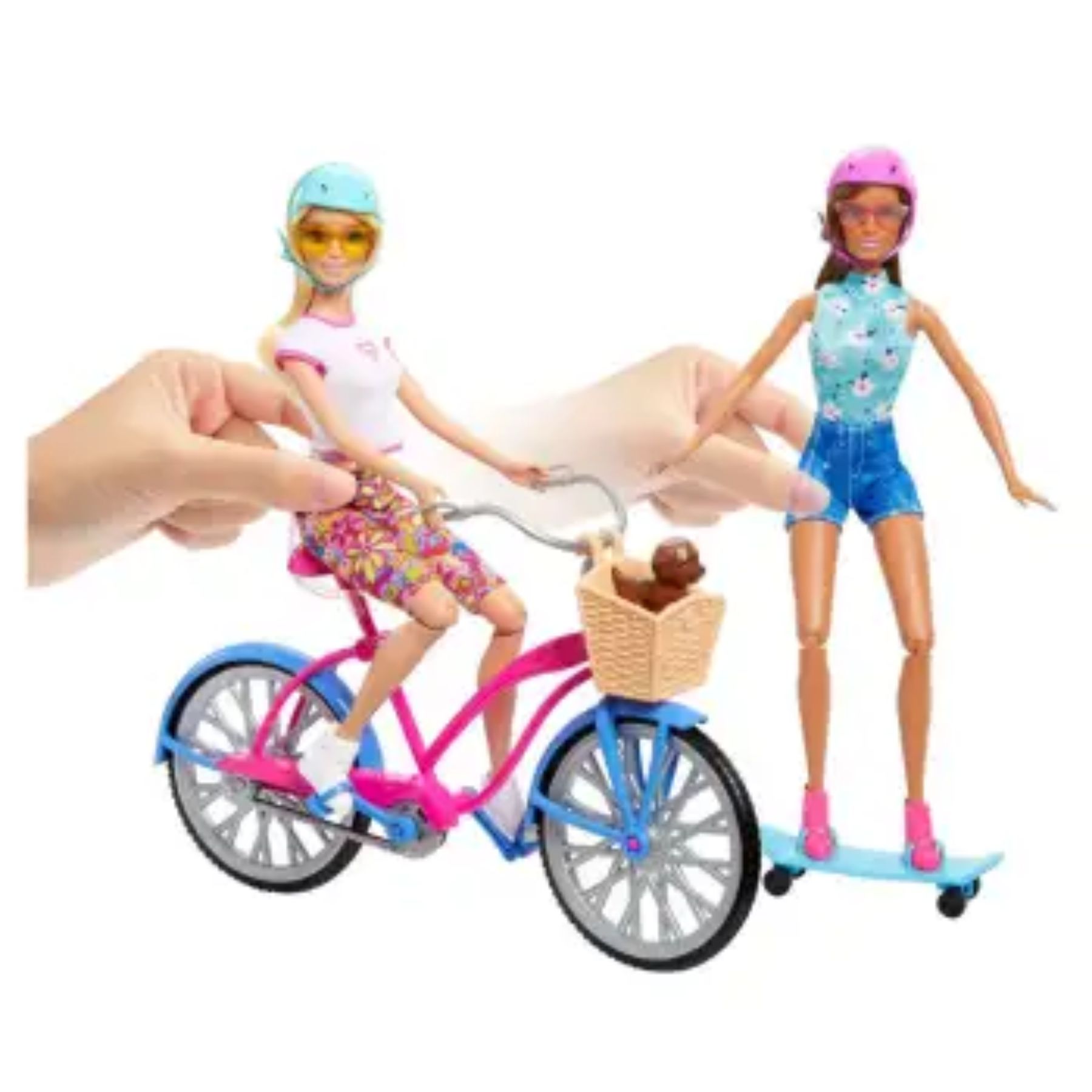 Set de Juego Día de Paseo en Bicicleta Con accesorios Barbie SMS-ROSA