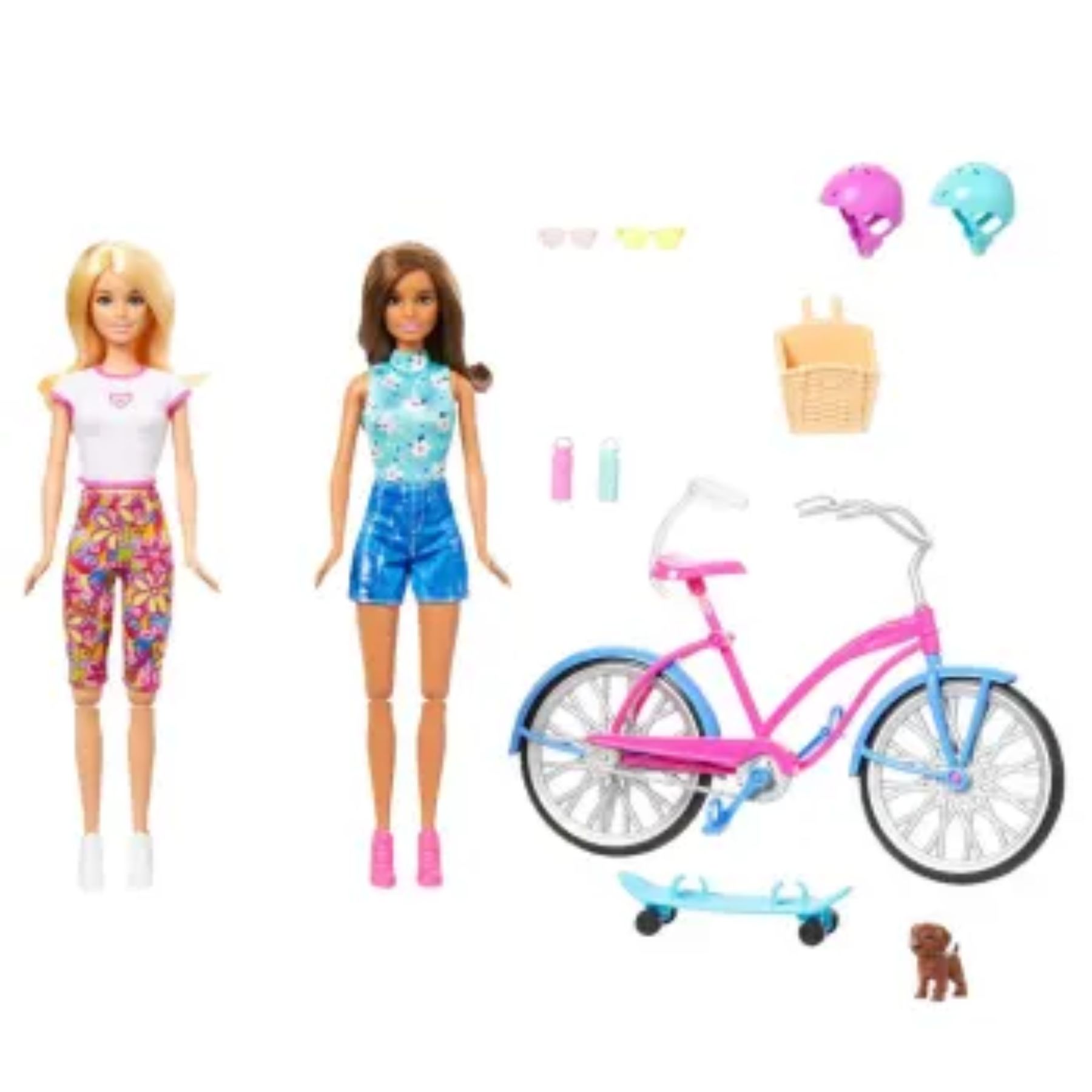 Set de Juego Día de Paseo en Bicicleta Con accesorios Barbie SMS-ROSA