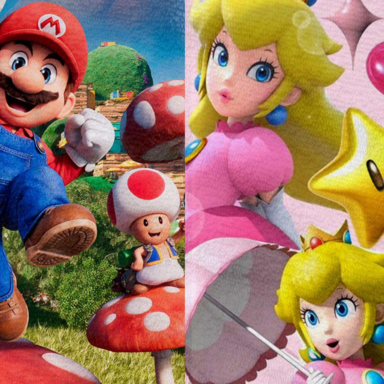 Set 2 Toallas De Baño Diseño Super Mario Bros Microfibra Absorbente Estampado