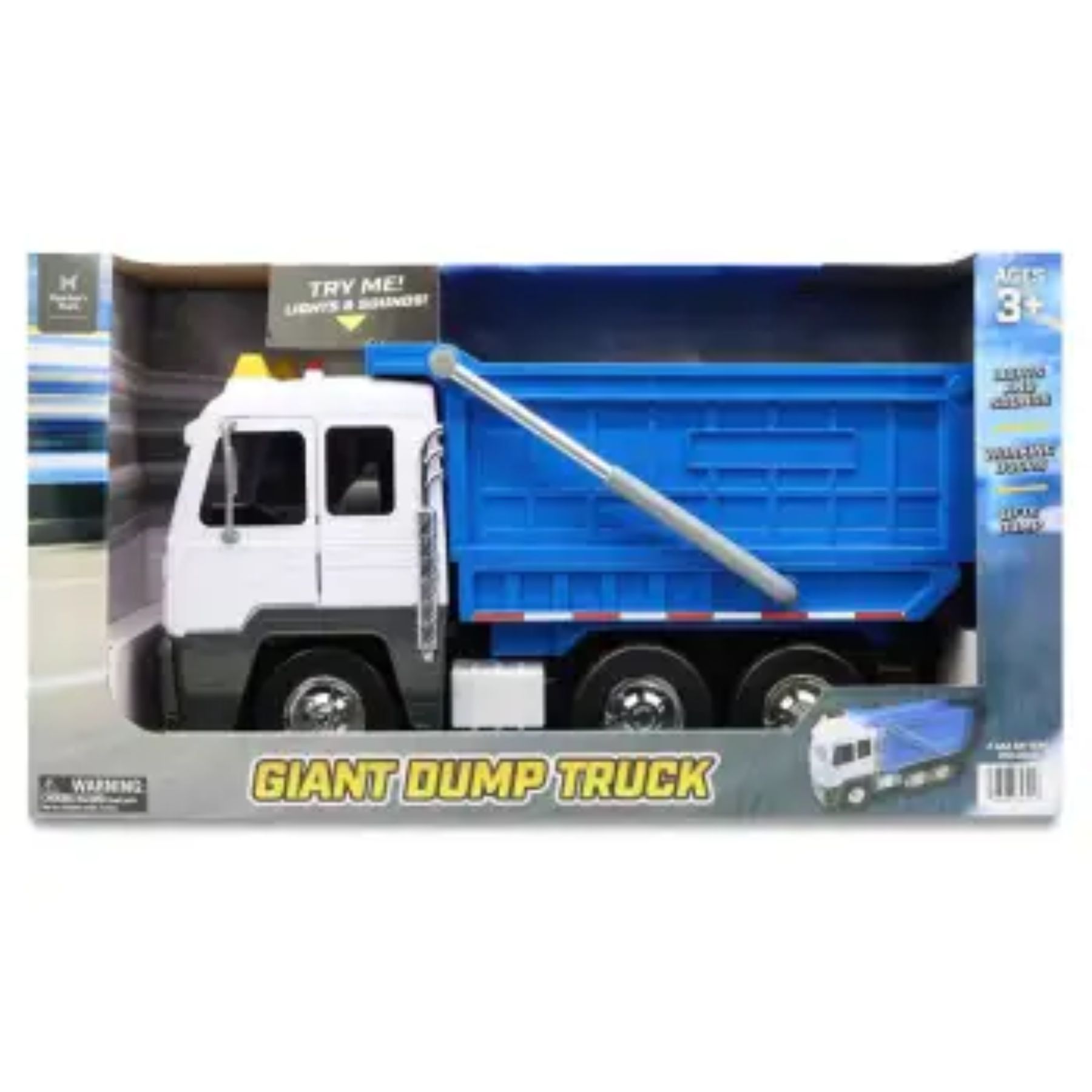 Camión de Basura Con Luces y Sonido Members Mark Gigante SMS - AZUL