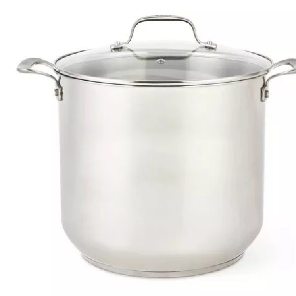 Olla T-fal H8666484 Acero Inoxidable Con Tapa 15 Litros