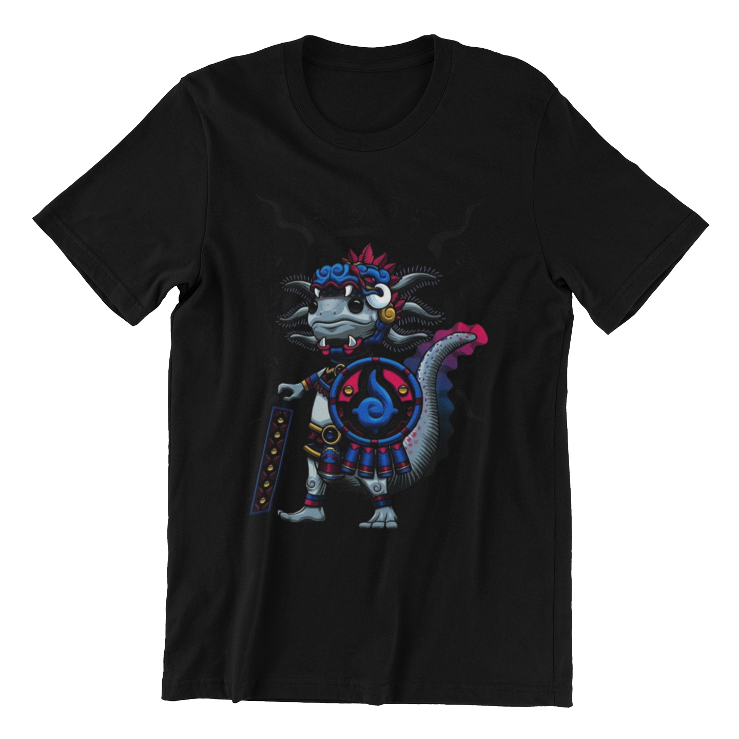 Playera Caballero y Dama Guerrero Ajolote Animales Mitología 