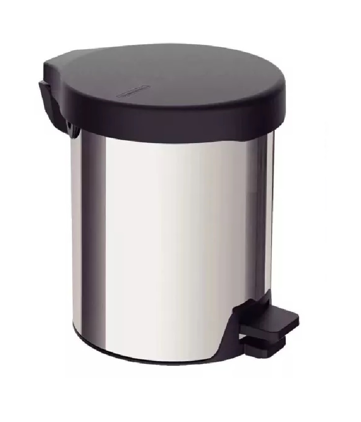 Cesto Tacho Basura Tramontina Acero Inox Pedal 5 Lts
