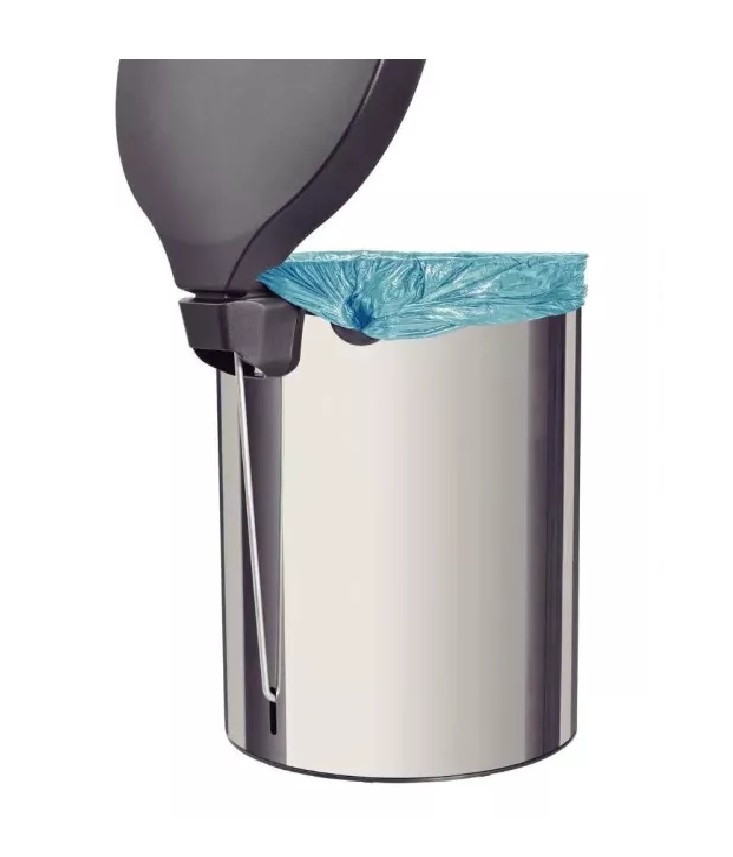 Cesto Tacho Basura Tramontina Acero Inox Pedal 5 Lts