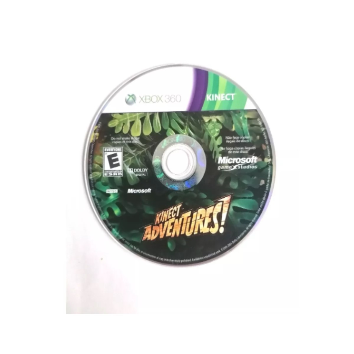 Xbox 360 Kinect con juego Adventures disco consola juego negro cable usb gamer Microsoft