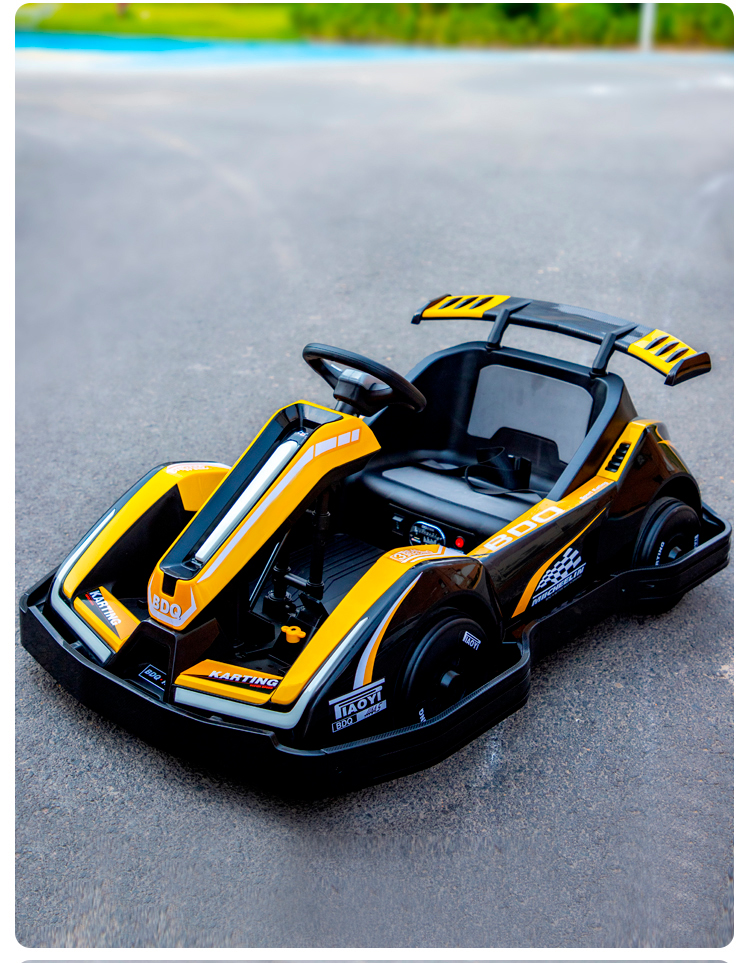 Go Kart Eléctrico Infantil Honey Whale K5 Amarillo