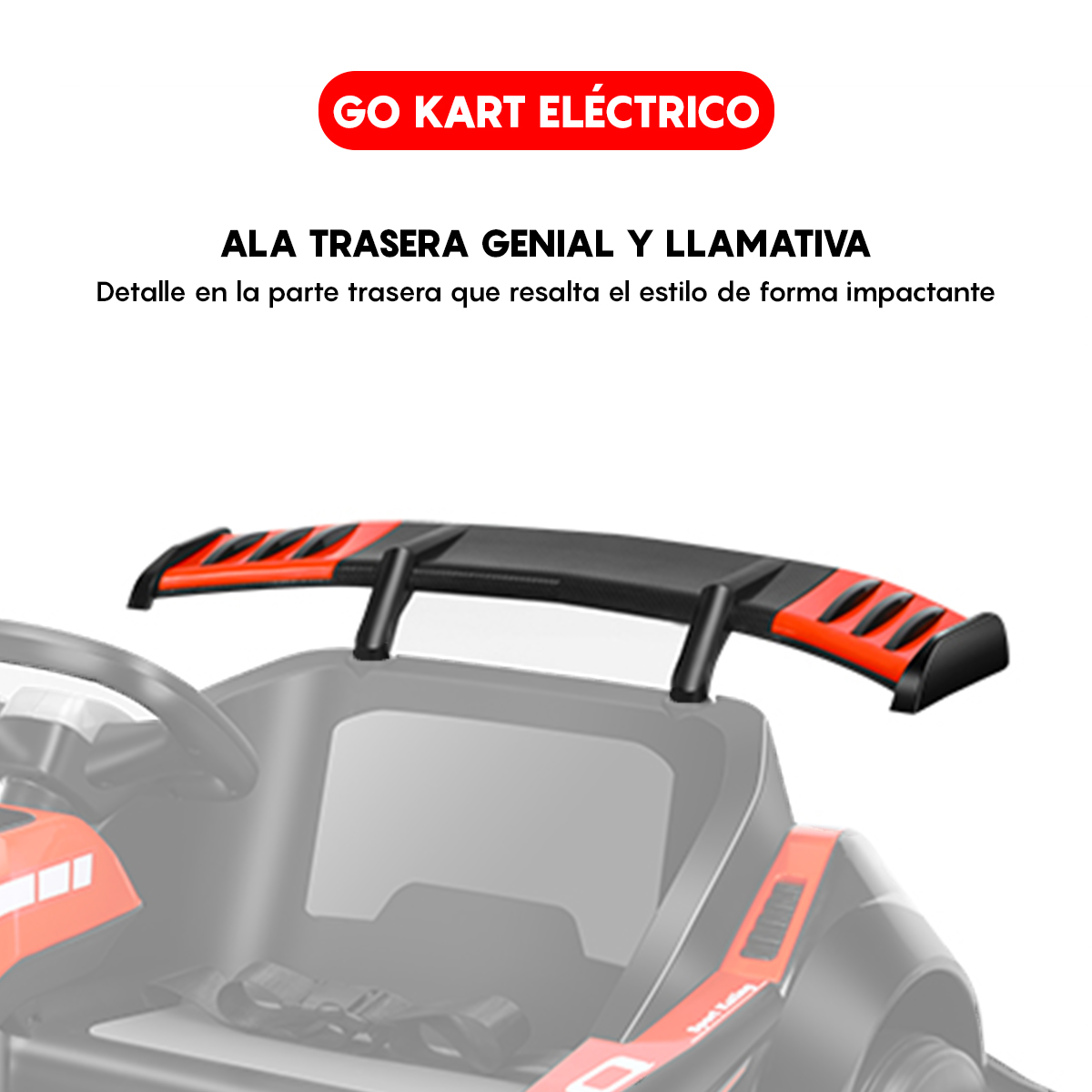 Go Kart Eléctrico Infantil Honey Whale K5 Amarillo