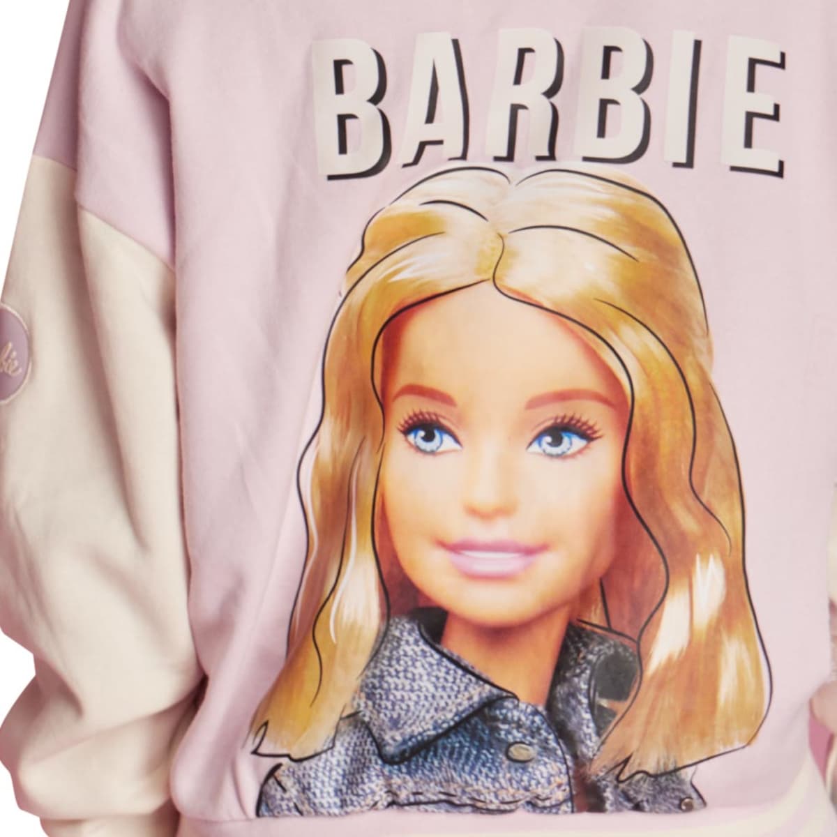 Chamarra estampada de Barbie, color rosa, para mujer, mod. 1092152