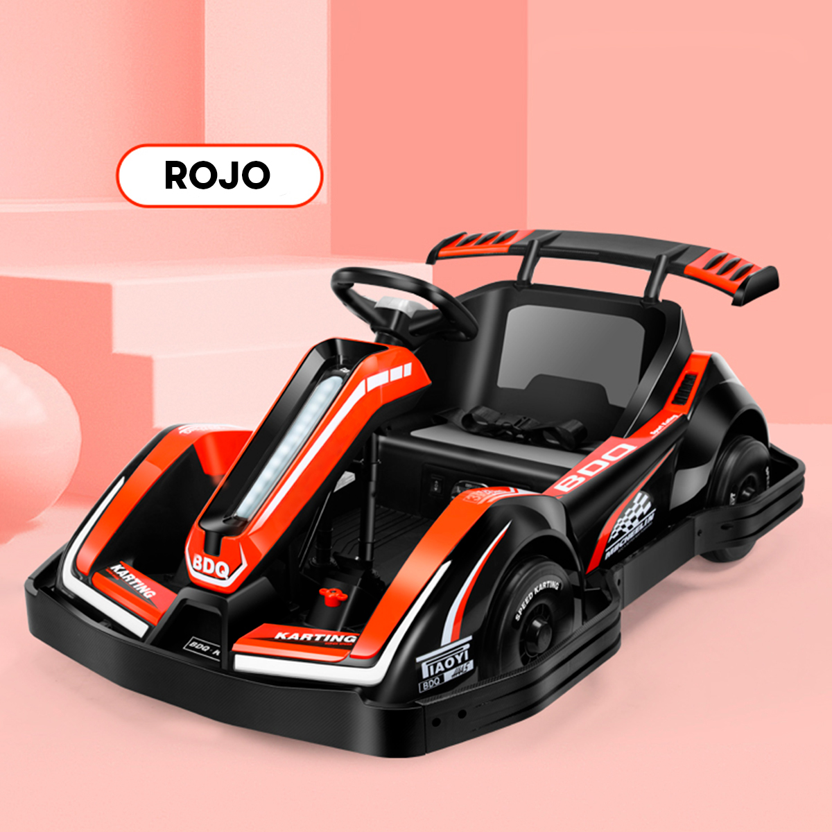 Go Kart Eléctrico Infantil Honey Whale K5 Rojo