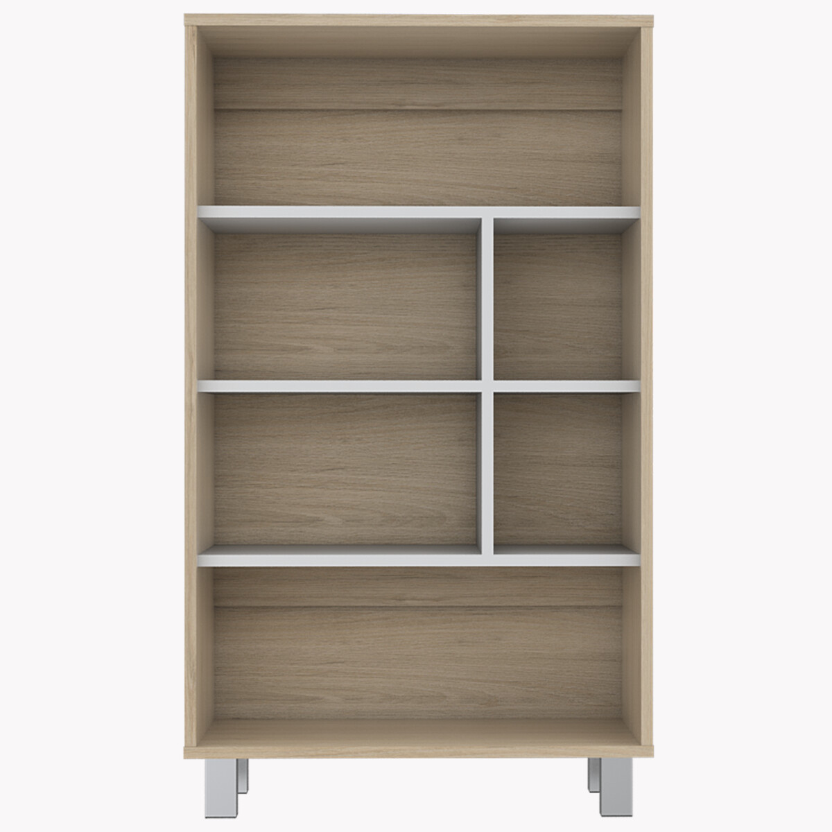 BIBLIOTECA ARMABLE BELLAGIO MARCA EXCELSIOR COLOR ROVERE CON BLANCO