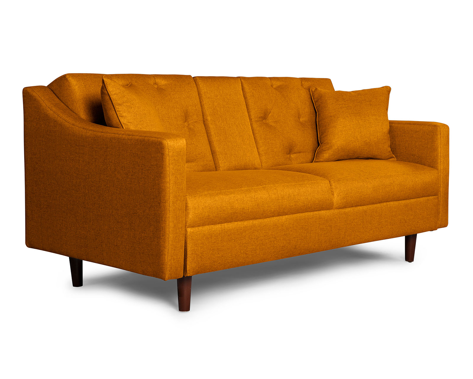 Sofá Cama Makora Silvestre color Mostaza