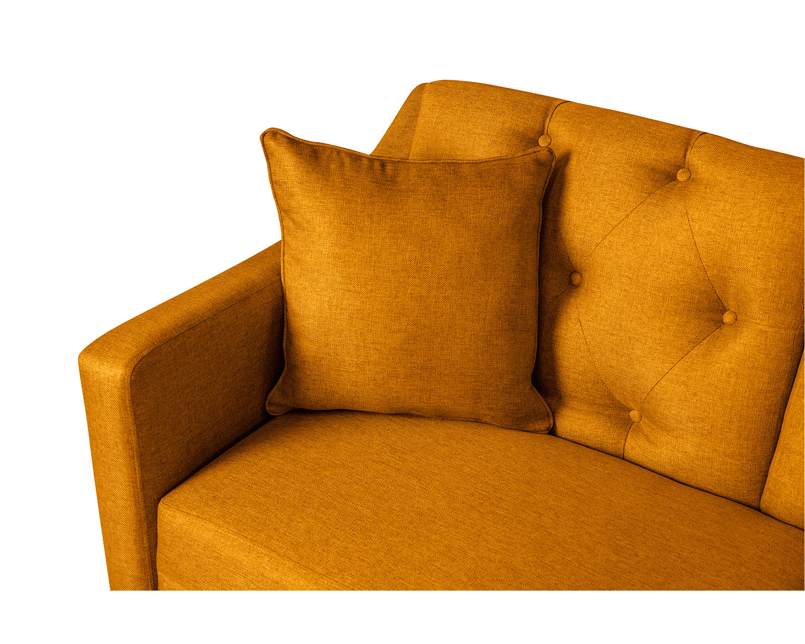 Sofá Cama Makora Silvestre color Mostaza