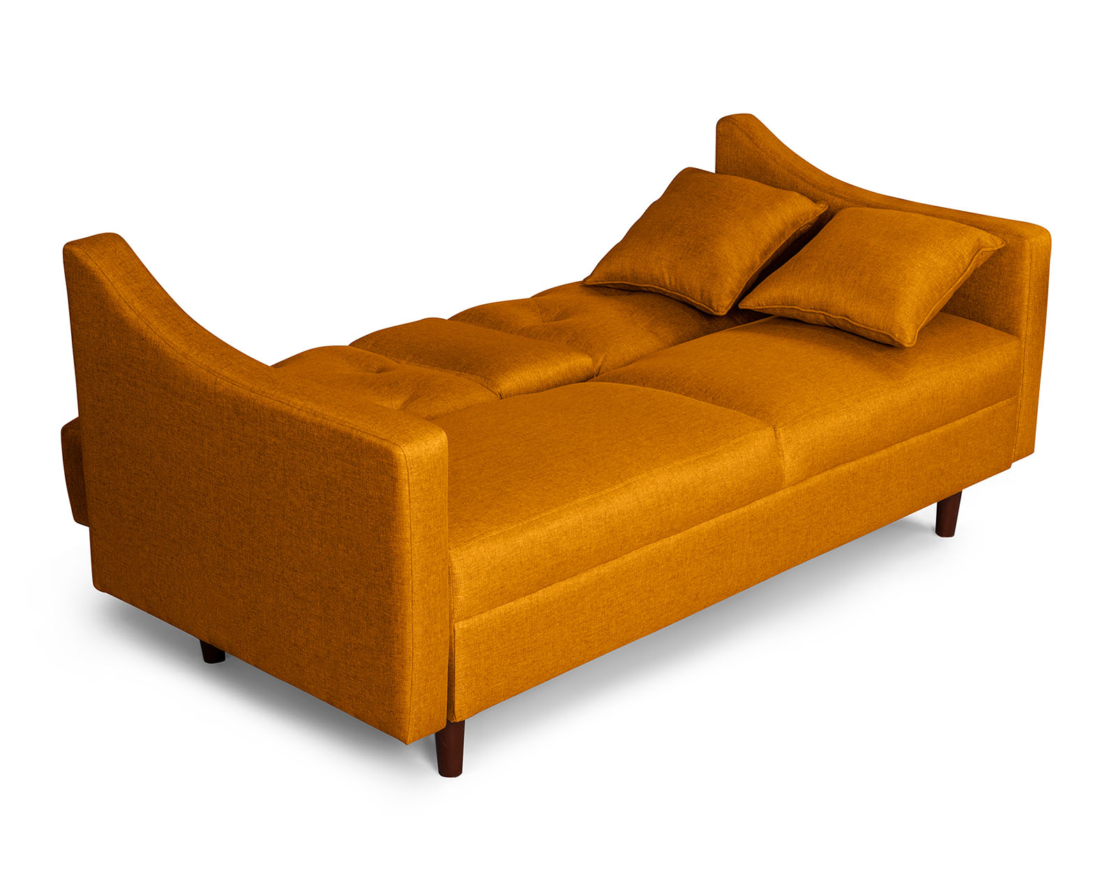 Sofá Cama Makora Silvestre color Mostaza