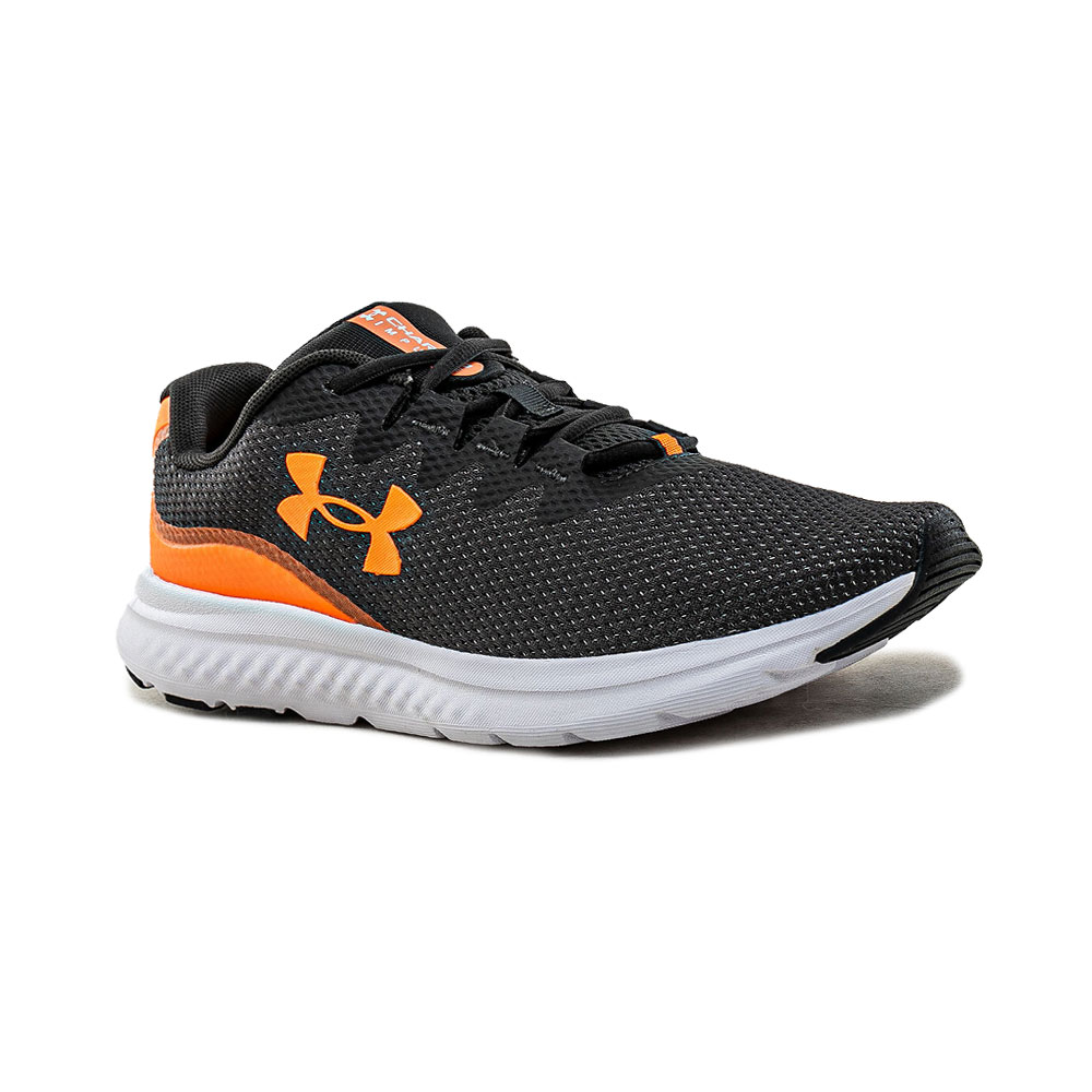 Tenis para correr UA Charged Impulse 3 para hombre Gris oscuro/Naranja