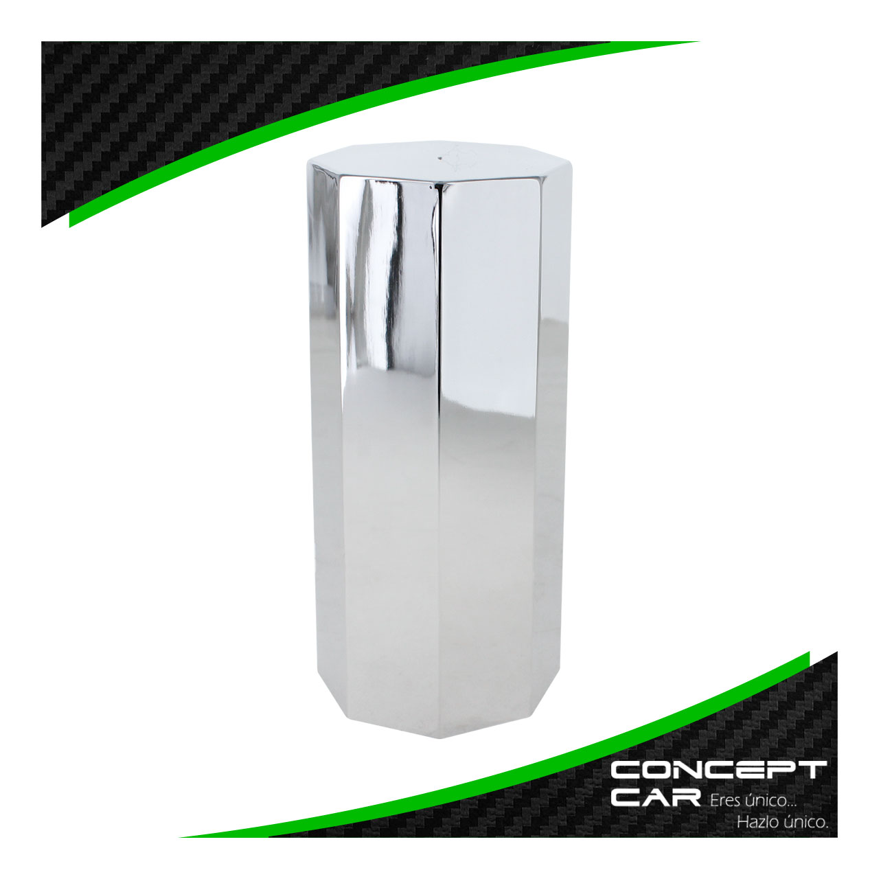 20 Capuchon Cubre Tuercas Cromado Presion Grande Extra Largo