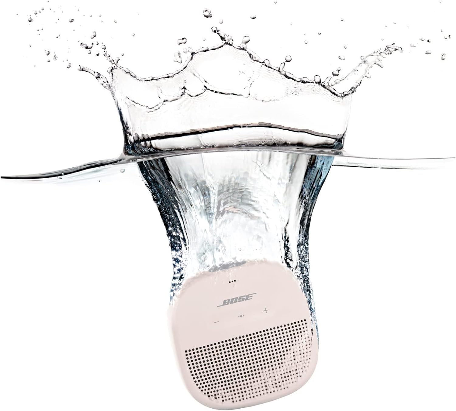 Bose Altavoz Bluetooth SoundLink Micro: Pequeño Altavoz portátil Resistente al Agua con micrófono, Blanco