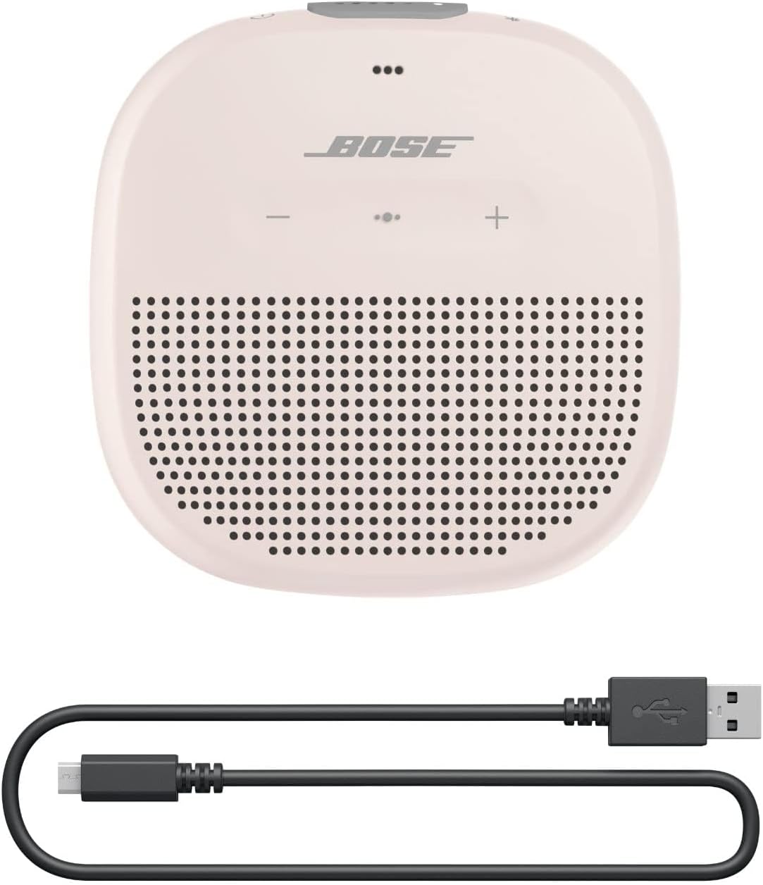 Bose Altavoz Bluetooth SoundLink Micro: Pequeño Altavoz portátil Resistente al Agua con micrófono, Blanco