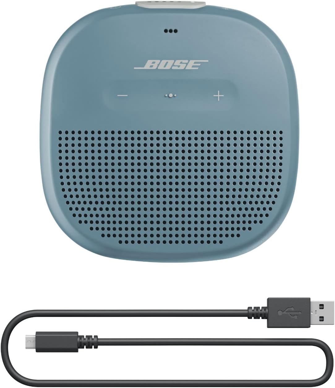 Bose Altavoz Bluetooth SoundLink Micro: Pequeño Altavoz portátil Resistente al Agua con micrófono, Stone Blue