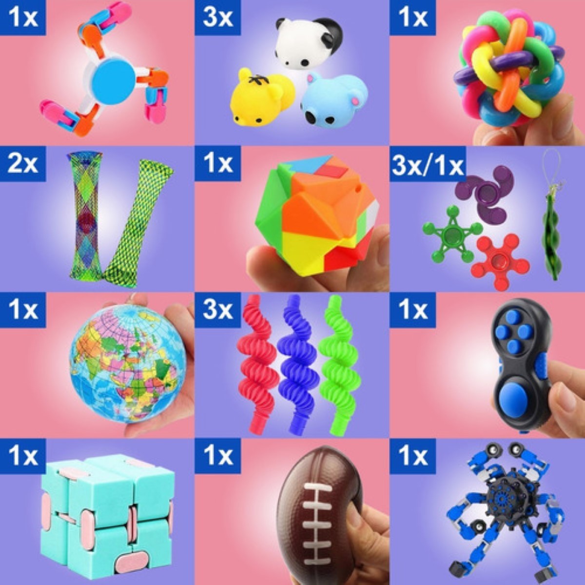 Juguete Antiestres Cube Alivio Juego 28 Piezas