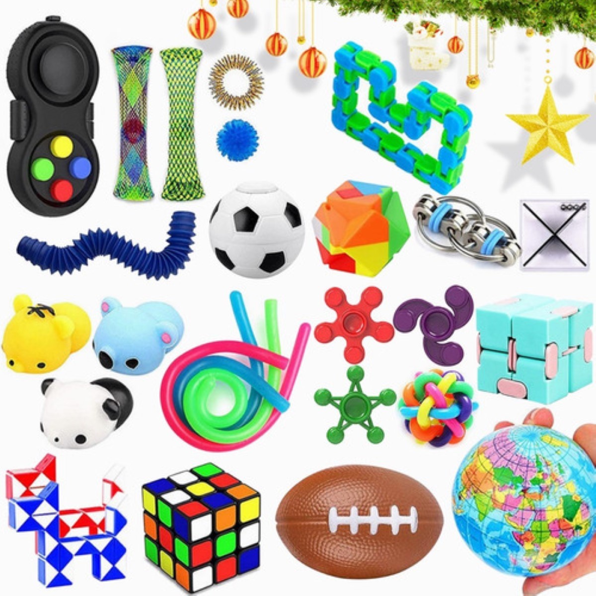 Fidget Toys Set Juego 28 Juguetes Sensoriales, Alivia Estrés y