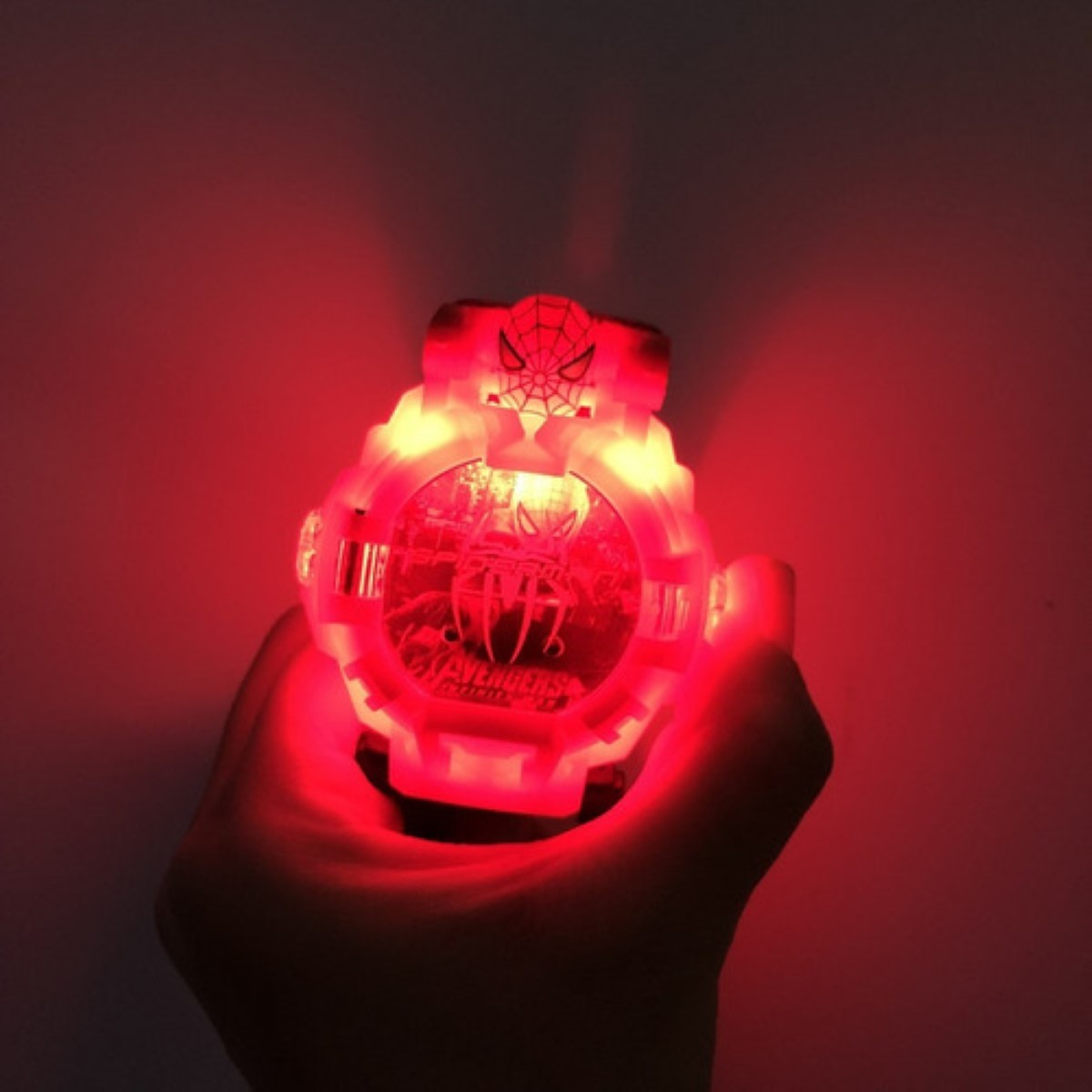 Reloj Digital Caja Spiderman Rojo