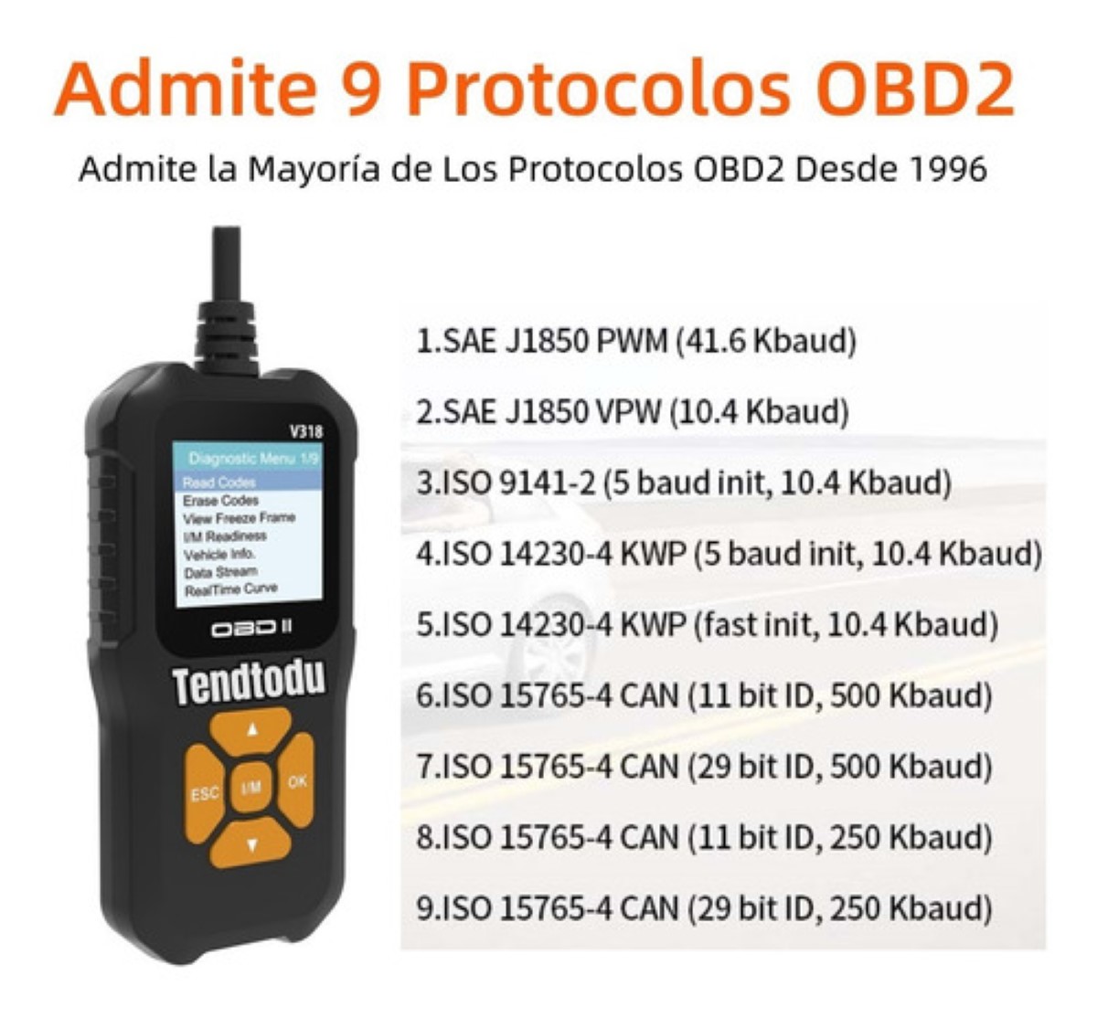 Escáner Launch Automotriz Motor Universal NEGRO