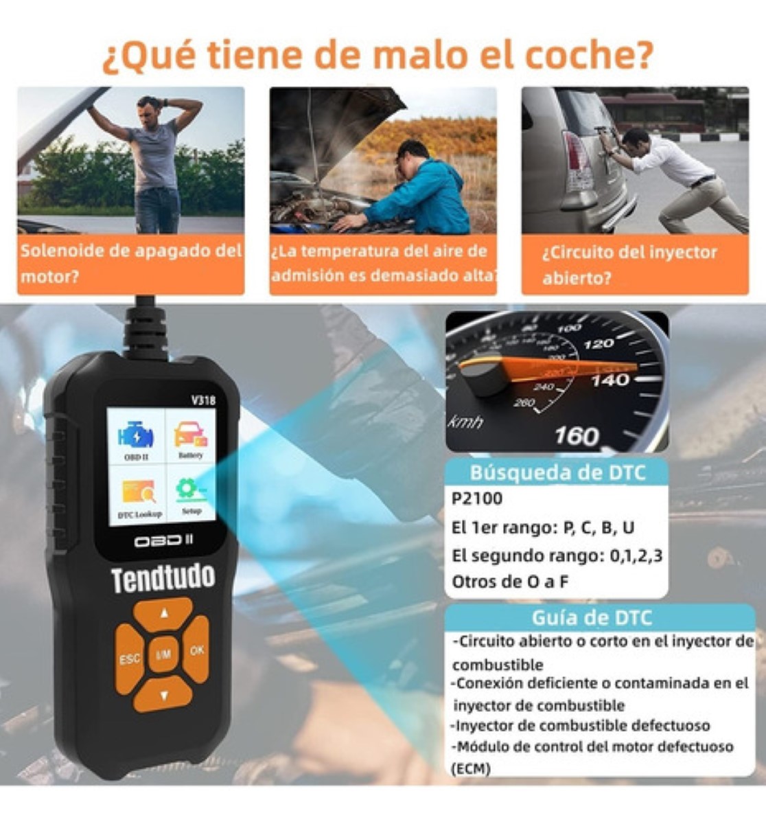 Escáner Launch Automotriz Motor Universal NEGRO