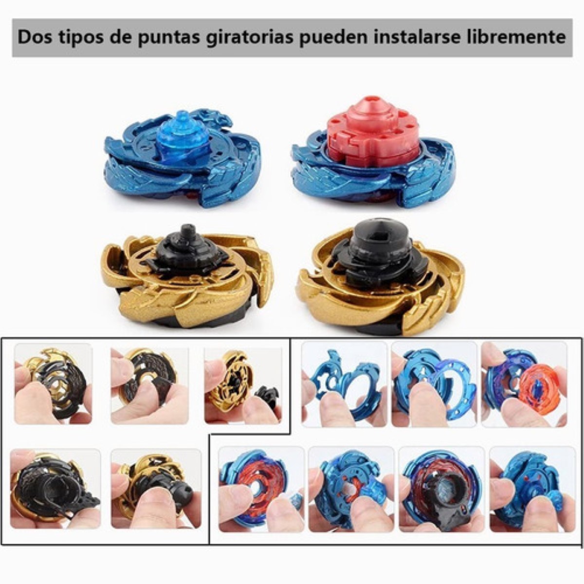 Beyblade Metal 6 Piezas Juguetes De Batalla Trompos
