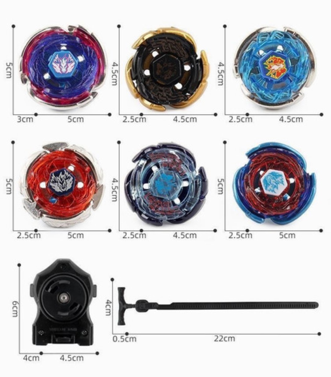 Beyblade Metal 6 Piezas Juguetes De Batalla Trompos