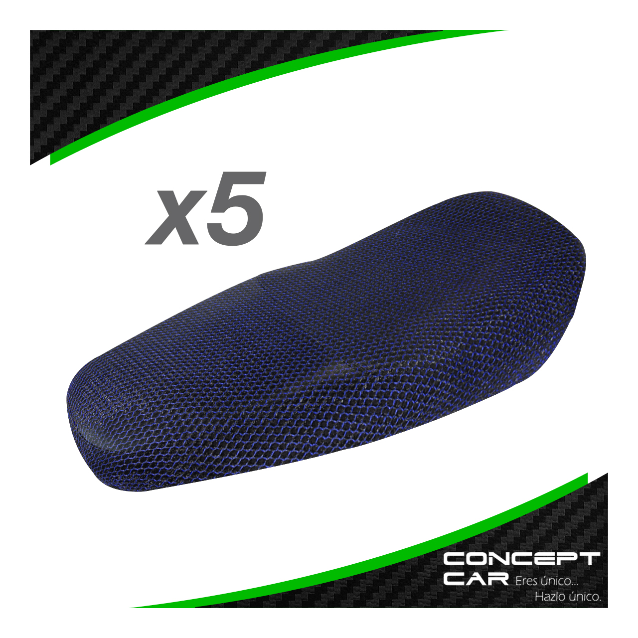 5 Funda Cubre Asiento Malla Para Moto Térmica Universal Xl