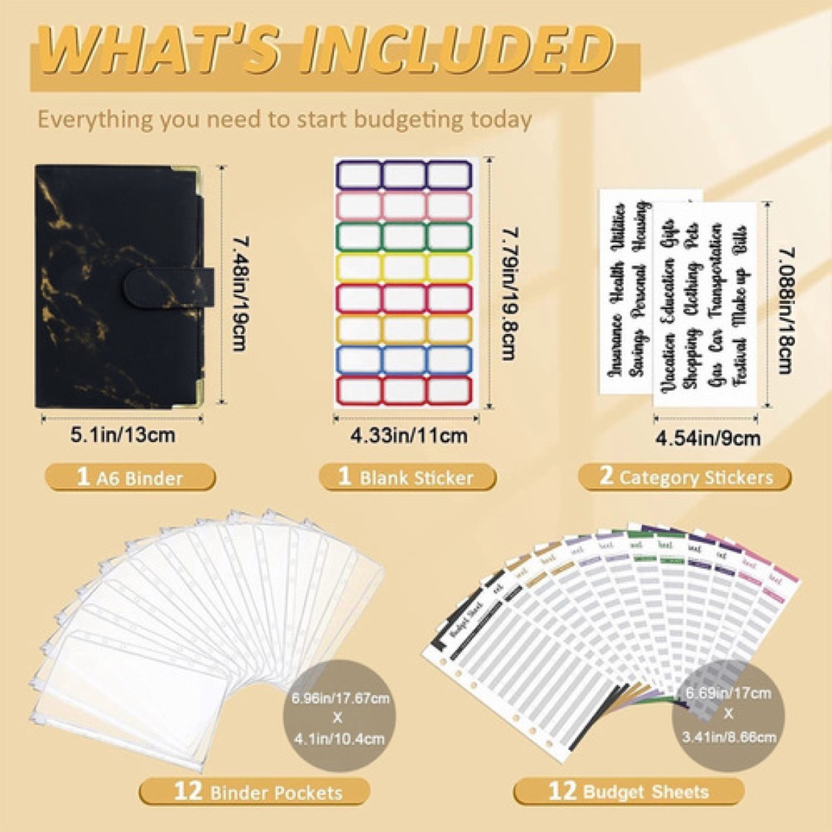 Bolsa De Carpeta Con Cremallera Carpeta Organigastos Negro