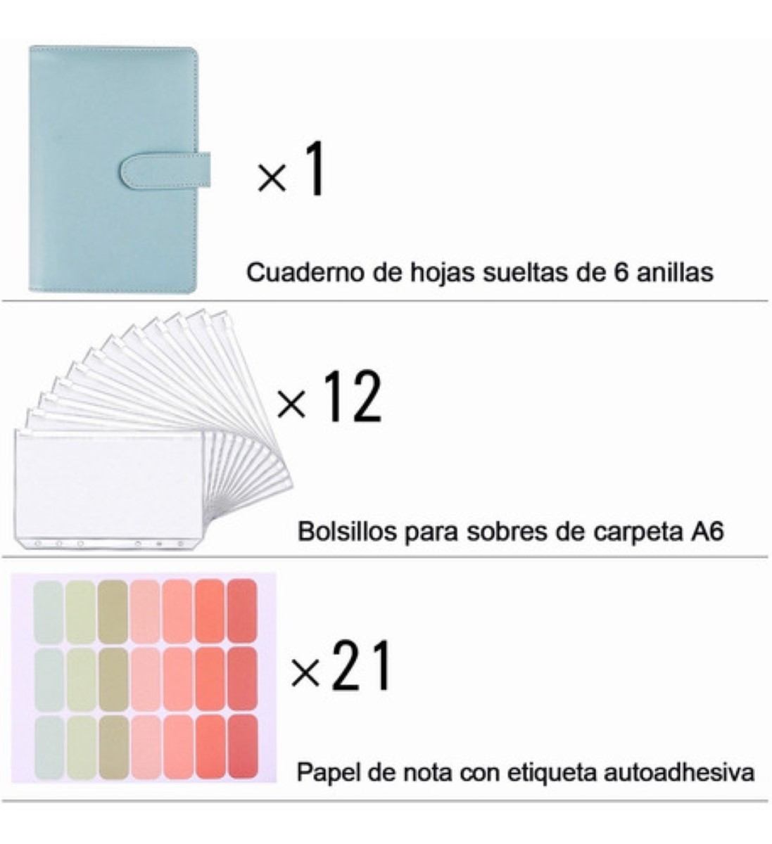 Bolsa De Carpeta Con Cremallera Carpeta Organigastos Azul
