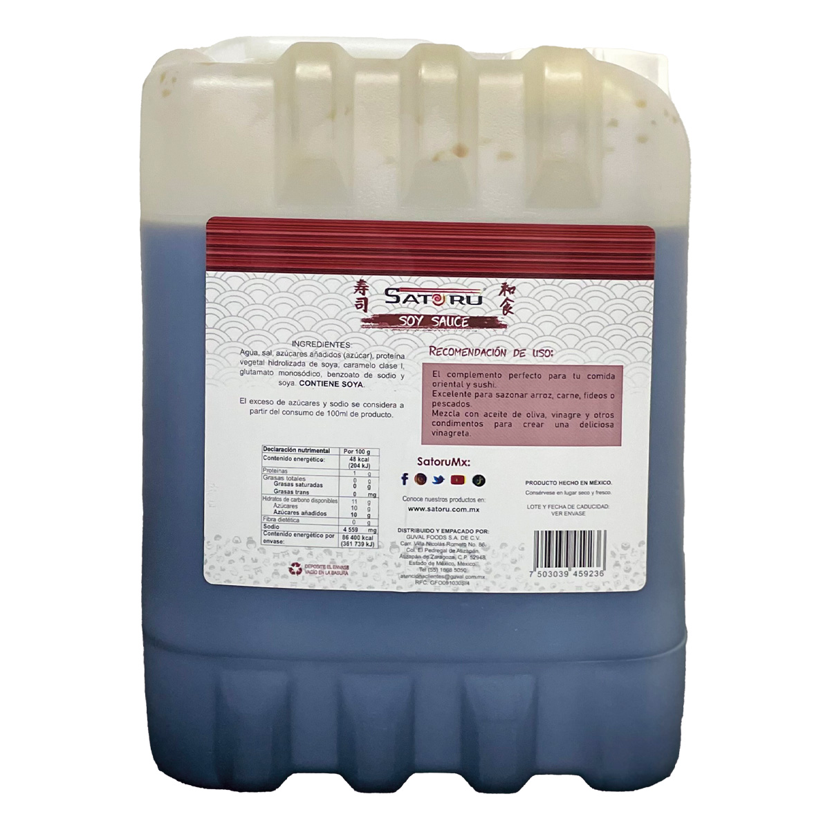 Salsa De Soya Natural Bidón De 5  Litros 