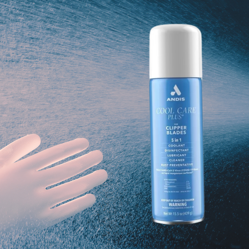 Spray Desifectante Andis Cool Care 5 En 1 Profesional 439g