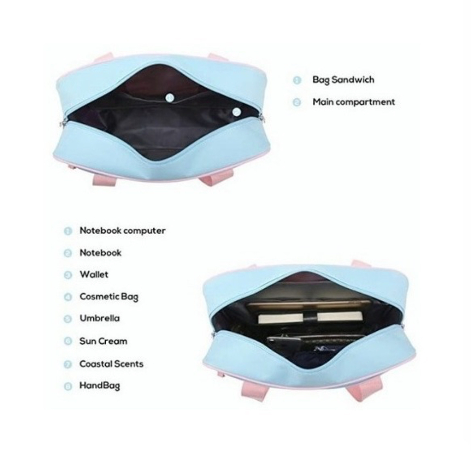 Bolsas Escolar Japonesas De Corazón Kawaii De Hombro Jk Rosa