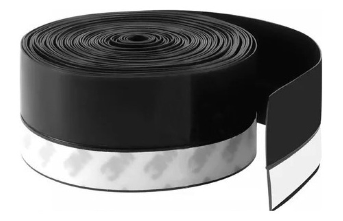 Tira De Sellado A Prueba De Polvo A Prueba De Viento 8 Metro Negro/Blanco