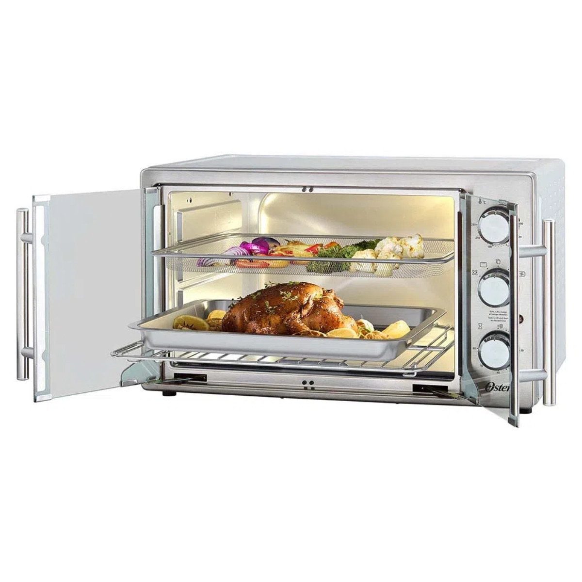 HORNO ELÉCTRICO C/ FREIDORA DE AIRE OSTER 2158495 / TSSTTVFDMAF 42L ACERO INOX ORTY10**