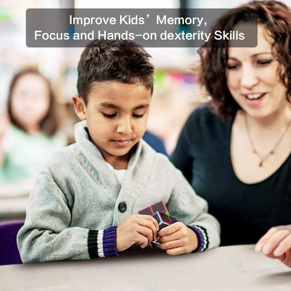 Cubo Rubik 2x2 3x3 4x4 5x5 Fibra De Carbono Profesional Negro