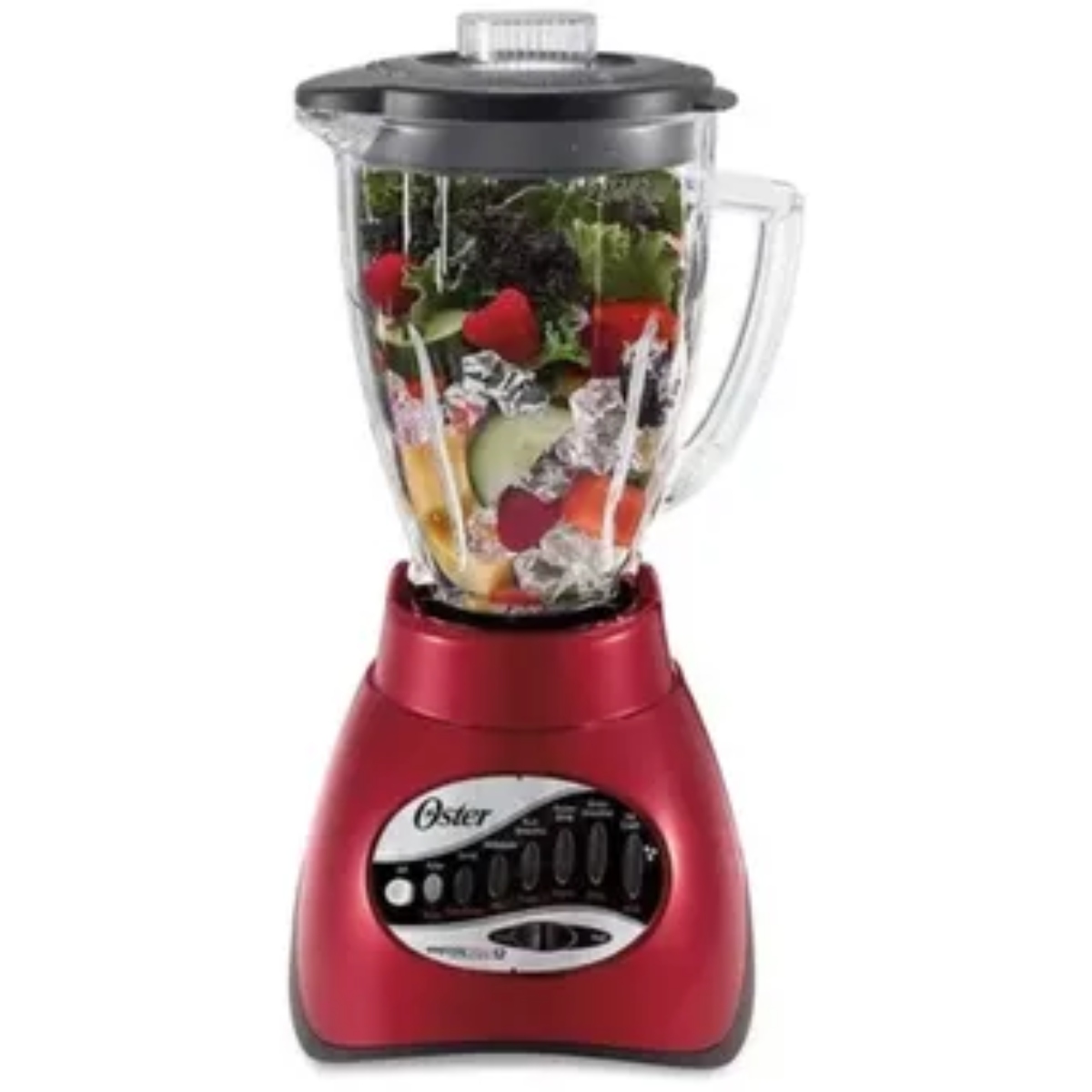 LICUADORA OSTER 6844000N01 CORE 450W 1.25L VIDRIO ROJA ALBY3