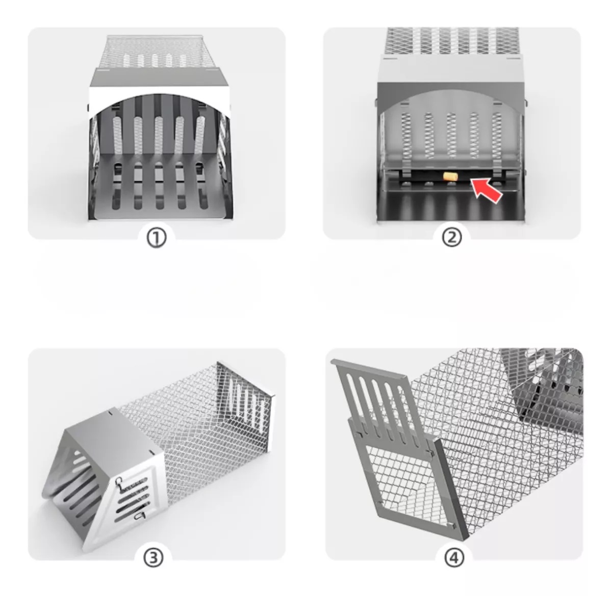 Trampa Para Ratas Y Jaula Ratones Inteligentes Reutilizables