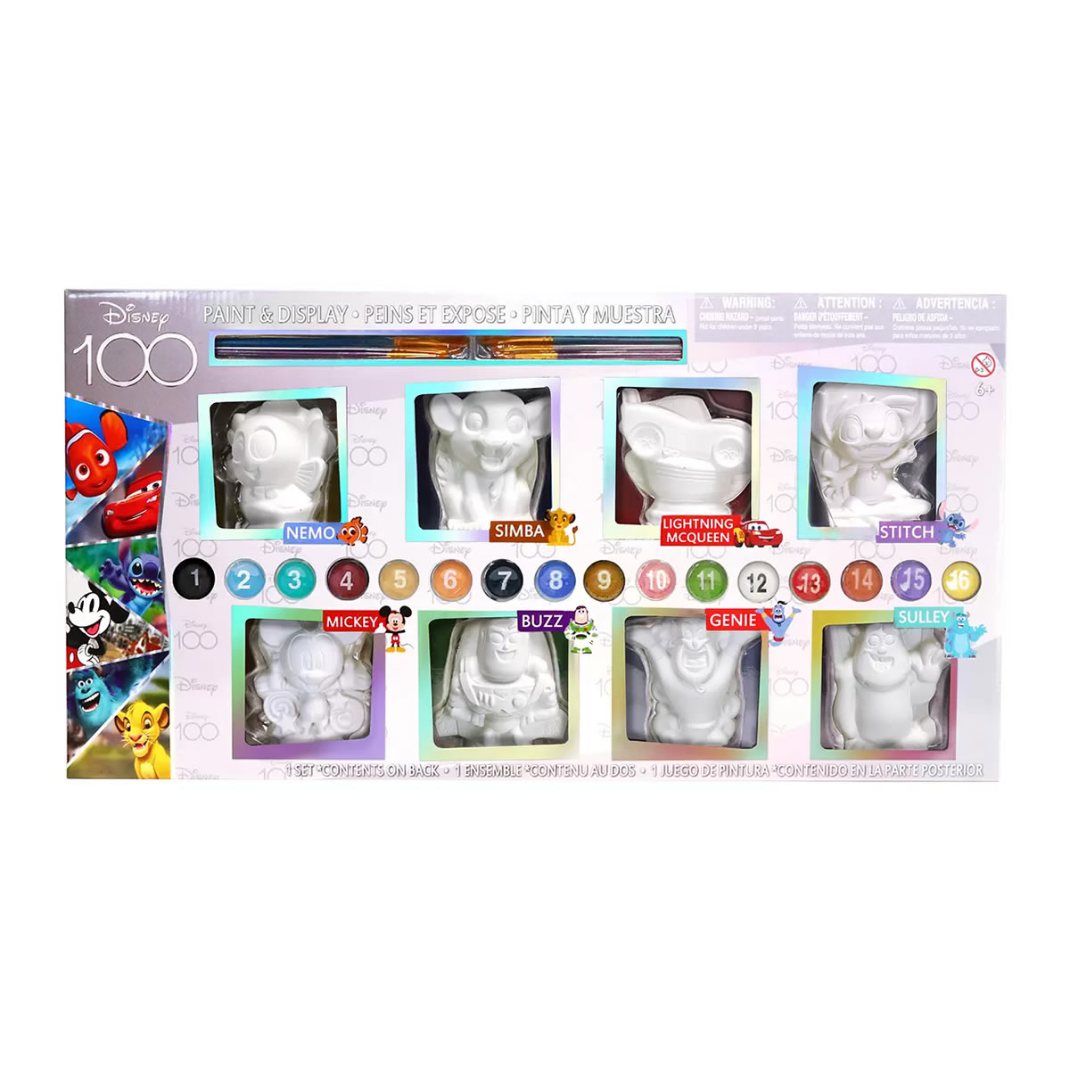 Set De Actividades Para Pintar Disney Con 8 Figuras De Cerámica CST
