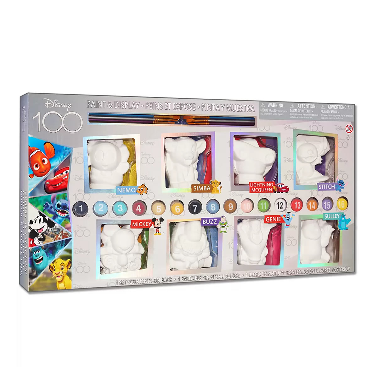 Set De Actividades Para Pintar Disney Con 8 Figuras De Cerámica CST
