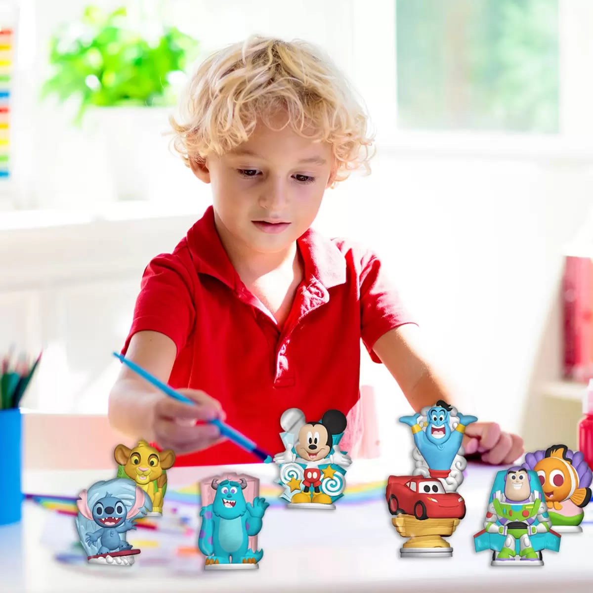 Set De Actividades Para Pintar Disney Con 8 Figuras De Cerámica CST