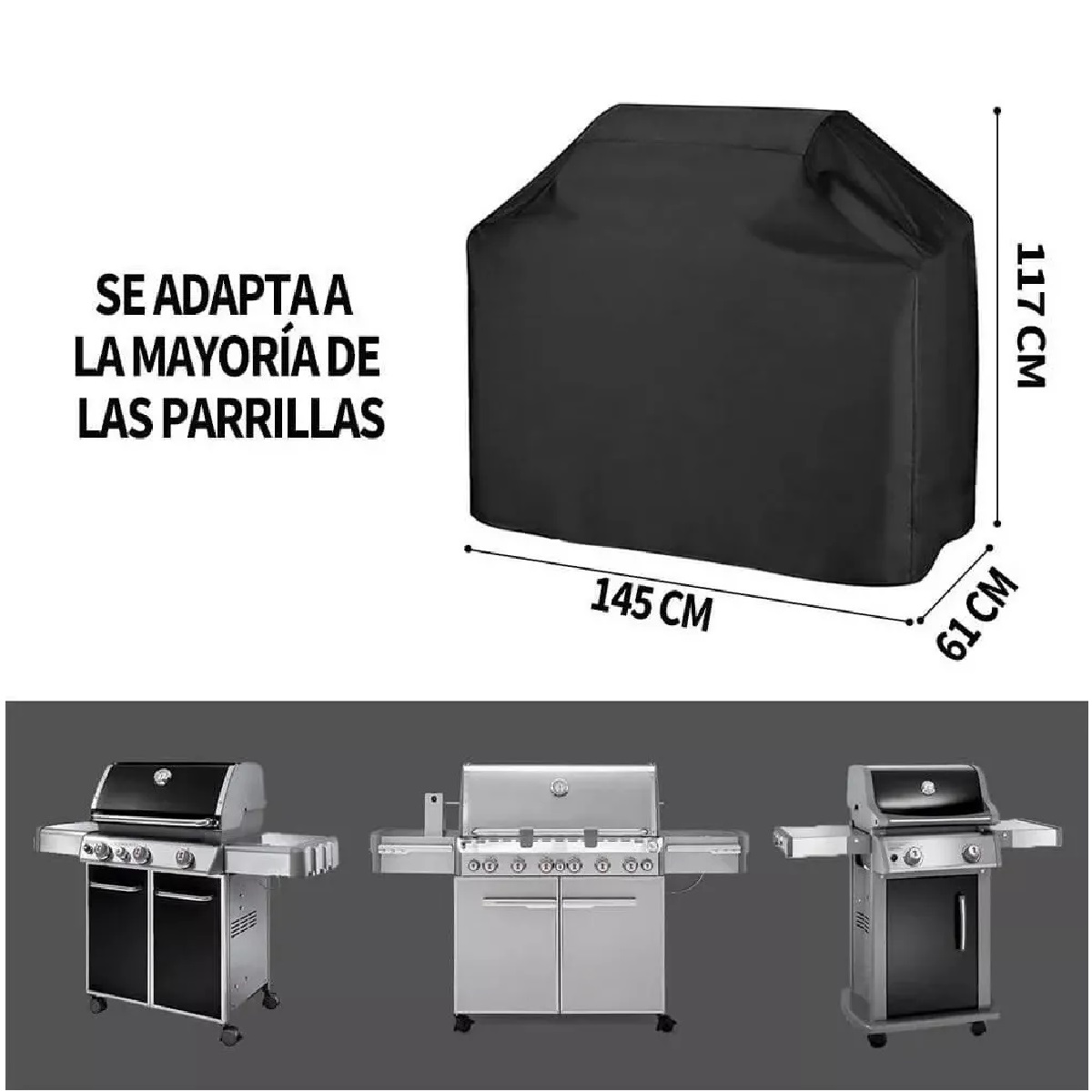 Cubierta Parrilla Asador Protector Exterior Funda Barbacoa